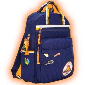Studio Ghibli Howl's Moving Castle Calcifer Quilted Backpack